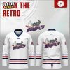 T Walleye The Flintstone Night Hockey Jersey Custom Name, Number