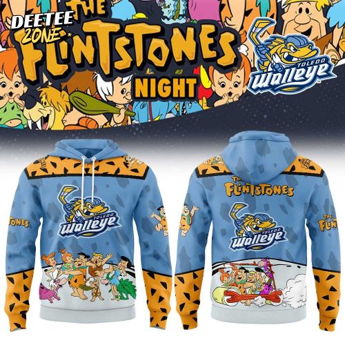 T Walleye The Flintstone Night Hoodie