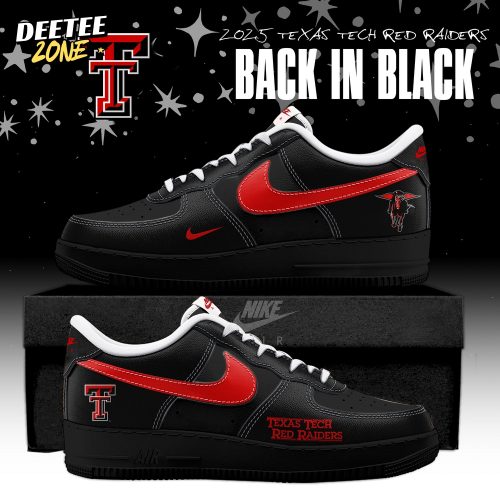 Texas Tech Red Raiders Back In Black 2025 Special Edition AF1 Sneakers