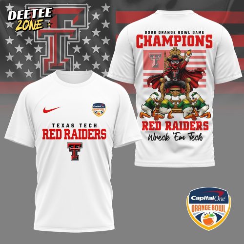 Texas Tech Red Raiders | Premium NCAA 2026 Orange Bowl Game Champions Shirt NY