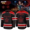 Ottawa Senators x Stranger Things Jersey with a bold red–black design