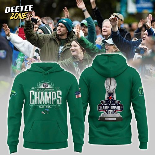 Tulane Green Wave 2025 American Conference Championship Hoodie