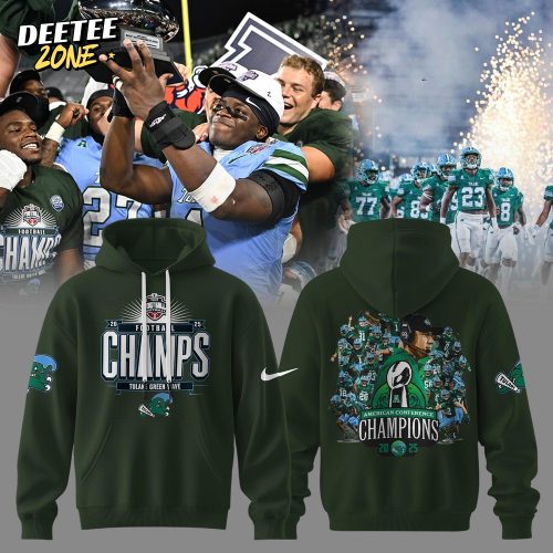 Tulane Green Wave – American Football Champions 2025 Collection Hoodie