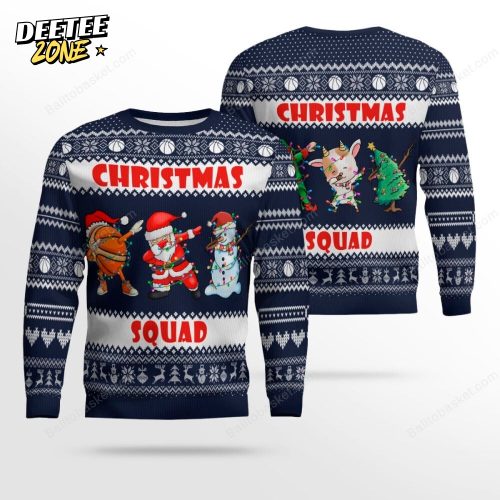 Ugly Christmas Sweater – Basketball Christmas Squad
