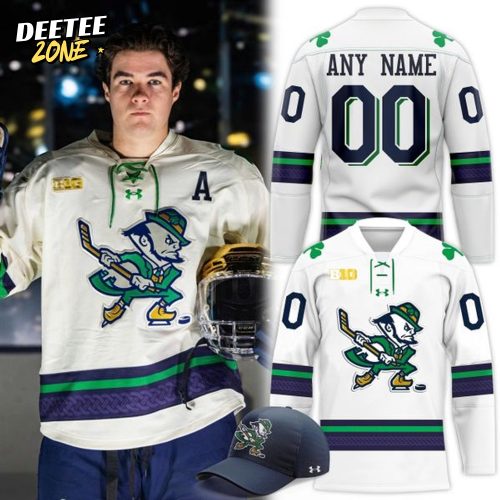 Under Armour Notre Dame Fighting Irish Hockey Leprechaun Icon Hockey Jersey – Custom