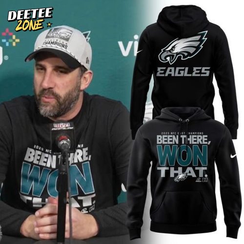 Unisex Nike Black Philadelphia Eagles 2025 NFC East Division Champions Hoodie