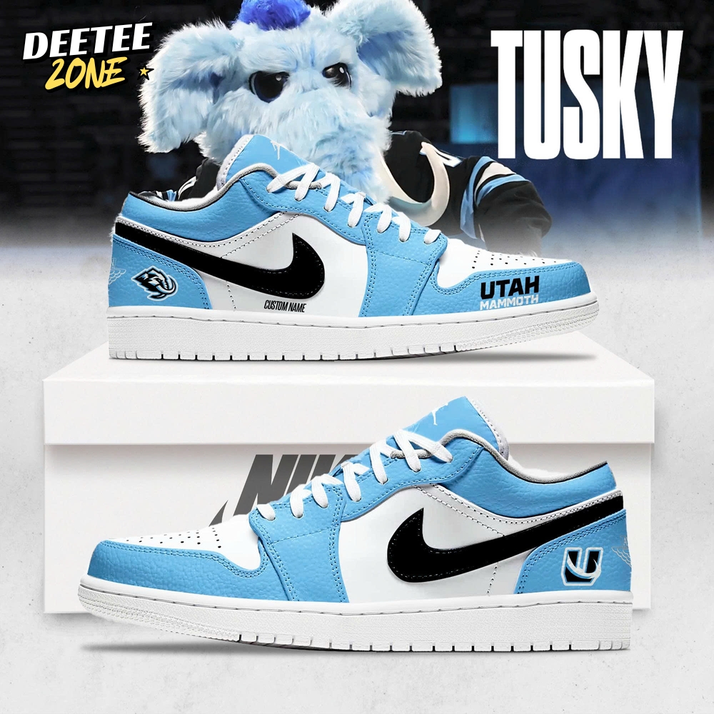 Utah Mammoth Limited Air Jordan 1 Low Sneaker Utah Mammoth Limited Air Jordan 1 Low Sneaker