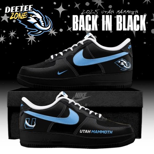 Utah Mammoth x Back In Black Special Edition AF1 Sneakers