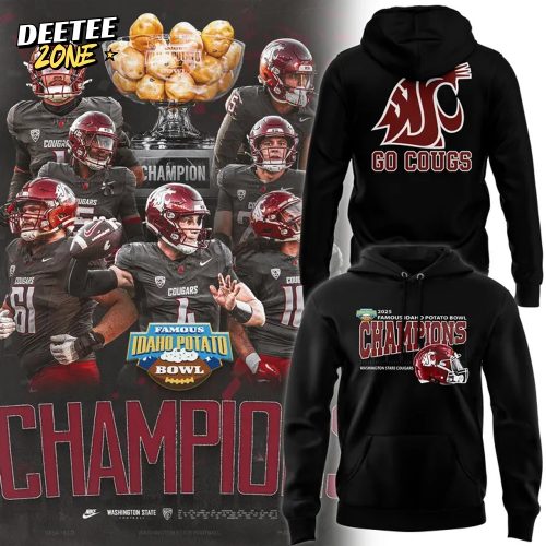 Washington State Football 2025 Potato Bowl Champions Hoodie