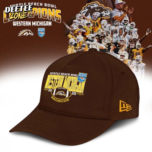 Western Michigan Broncos 2025 Myrtle Beach Bowl Champions Hoodie Brown