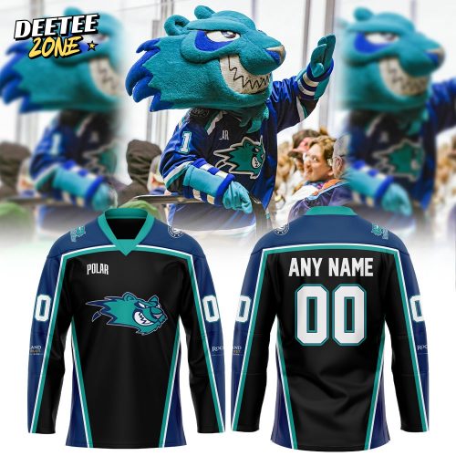 Worcester Railers “Ice Cats” Night Hockey Jersey Custom Name, Number