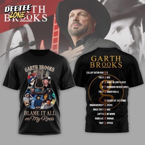 Garth Brooks Blame it All on My Roots 2026 3D Shirt