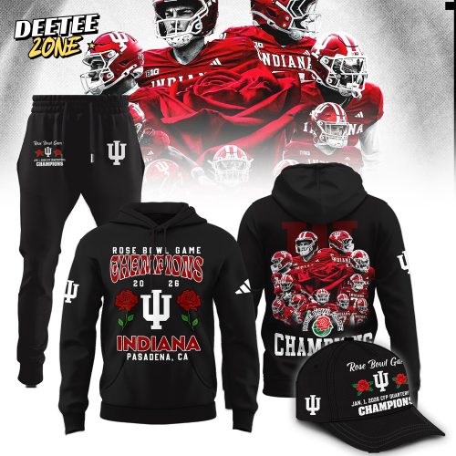 Indiana Hoosiers 2026 Rose Bowl Champions Hoodie