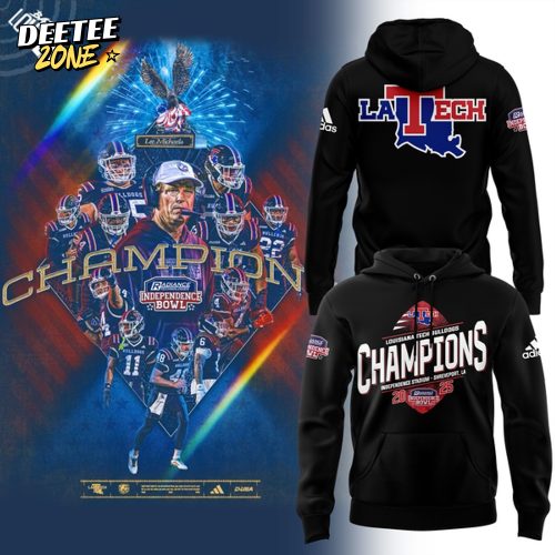 LA Tech Football 𝐈𝐍𝐃𝐄𝐏𝐄𝐍𝐃𝐄𝐍𝐂𝐄 𝐁𝐎𝐖𝐋 𝐂𝐇𝐀𝐌𝐏𝐈𝐎𝐍𝐒 Hoodie
