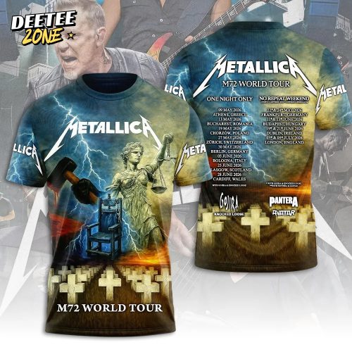 Metallica 2026 World Tour 3D Apparel