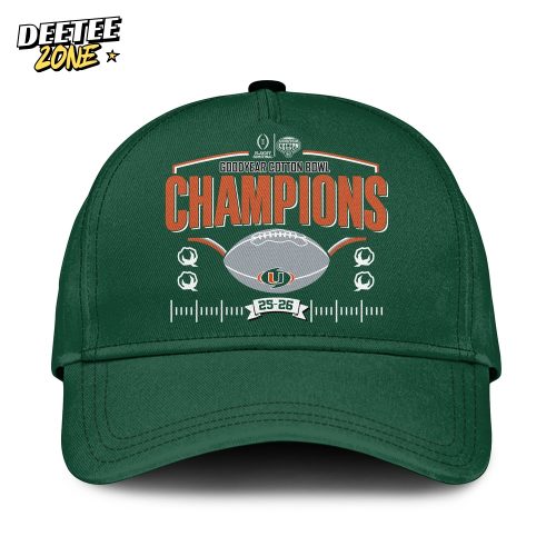 Miami Hurricanes Special Goodyear Cotton Bowl Champions Limited Edition T.shirt