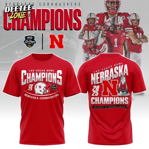 Nebraska Cornhuskers – Las Vegas Bowl Champions T-shirt