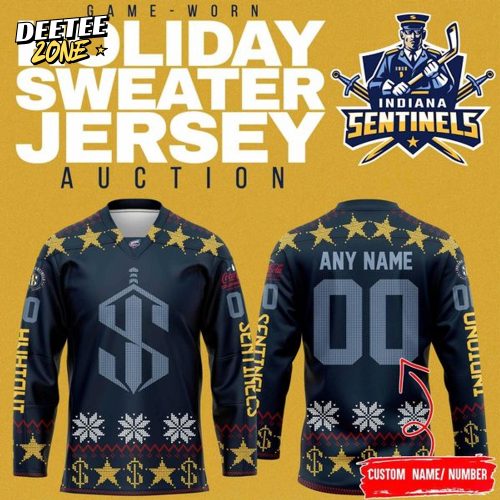 Official Indiana Sentinels New Hockey Jersey(Updated Version)
