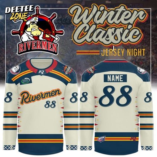 Official Peoria Rivermen Winter Classic Jersey Night Jersey(Updated Version)