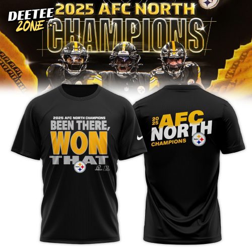 Pittsburgh Steelers 2025 AFC North Division Champions T-Shirt