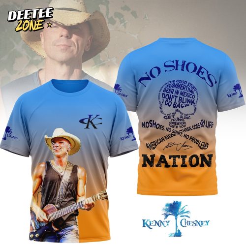 Premium Kenny Chesney “No Shoes Nation” 3D Shirt NY