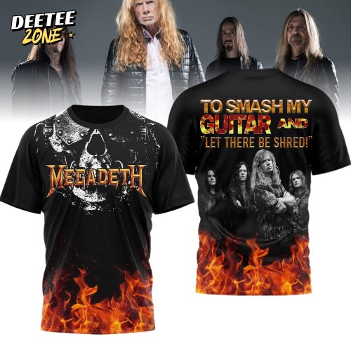 Premium Megadeth “Let There Be Shred” 3D Shirt MM