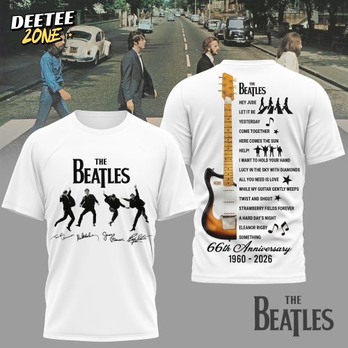 Premium The Beatles 66th Anniversary 3D Shirt NY
