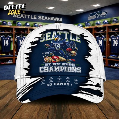 Seattle Seahawks 2025 NFC West Division Champions Cap