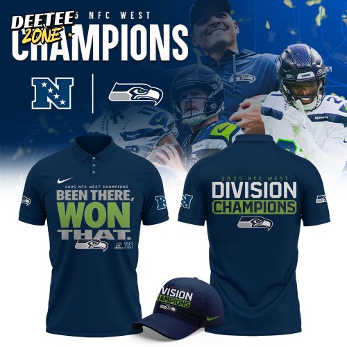 Seattle Seahawks 2025 NFC West Division Champions Limited Polo Shirt